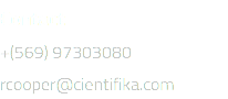 Contact +(569) 97303080 rcooper@cientifika.com